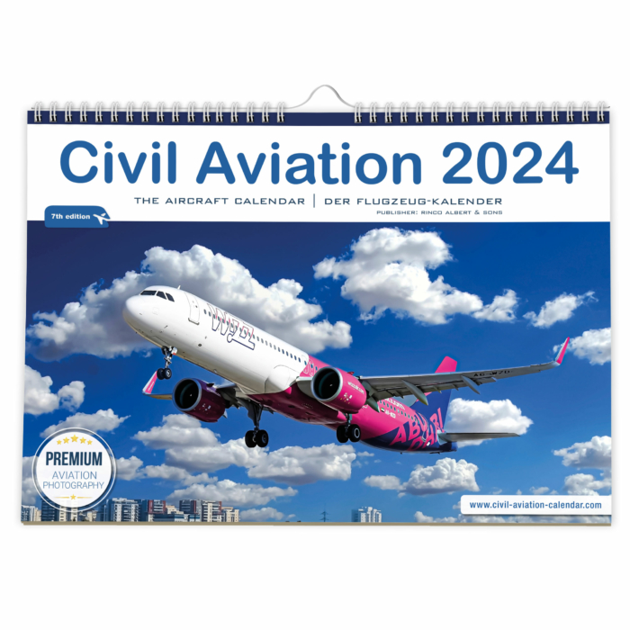 Civil Aviation 2024 Flugzeugkalender Wandkalender